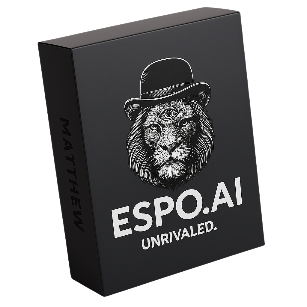 Espo.ai course workbook 3-D mockup book cover